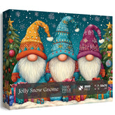 Jolly Snow Gnome Jigsaw Puzzle 1000 piezas